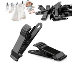 30 mini metalen clips - clips - veerklemmen - krokodilklemmen - geschikt voor kleding, foto's, gordijnen, badkamer - zwart — afbeelding 1