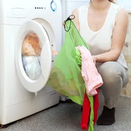 Allecto - Nylon Waszak met Trekkoord - Waszakken Set van 10 - Multifunctioneel - Blauw - Waszak voor Delicate Kleding - Geschikt voor Alle Wasmachines - 30 x 40 cm - Waszak voor Behoud van Kledingkwaliteit — thumbnail 4