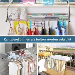 NBAP® Handdoekrek Radiator - Badkamer - Droogrek - Zilver — thumbnail 5