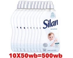Silan Wasverzachter - Sensitive 1100ml - 10x 50 Wasbeurten - Voordeelverpakking