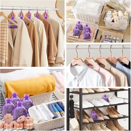 30 stuks mottenvallen voor kleding met ceder en lavendel - Natuurlijke mottenval met 20 ringen en 10 lavendelzakjes. Beschermt kleding effectief. — thumbnail 3