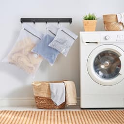 2 stuks Duurzame honingraat mesh waszakken - waszak - Wasmachine waszakken - voor delicate was - voor T-shirts, jas, jurk, broek(30 x 40 cm en 40 x 50 cm) — thumbnail 3