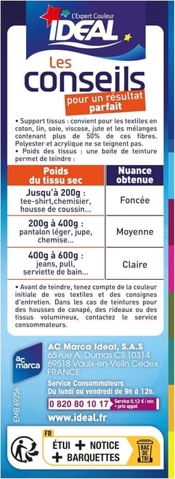 IDEAL Liquid Dye Mini 70 Ice Brown – Vloeibare Textielverf – Koele IJsbruine Tint – Voor Katoen, Linnen, Zijde & Viscose – 40°C – Made in France — thumbnail 3