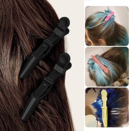Professionele Haarklemmen Set - 10 Stuks Krokodillenklemmen voor Knippen en Stylen — thumbnail 4