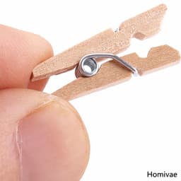 Homivae Mini Wasknijpers Hout 25 mm – 50 Stuks – Decoratief & Knutselen — thumbnail 1