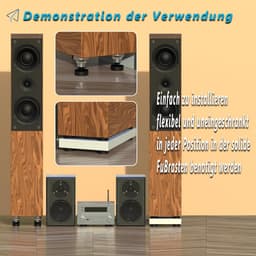 Set van 4 Anti-Trillings Voetjes voor Audioapparatuur en Versterkers — thumbnail 3