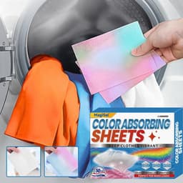 Kleurherkenning wasmachine - Voorkomt ongelukken - Verfreiniger en anti-vuil - 50 vellen — thumbnail 4