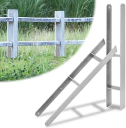 H Paalanker - Paalhouder Grondanker - Stabiele Constructies - Verstelbare Vorkbreedte - 600mm Lengte — thumbnail 1