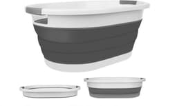 Multifunctionele Opvouwbaar Wasmand Siliconen - Emmer/Wasmand/Afwasbak - Ruimtebesparende Wasemmer - Afwasteil Opbergmand - Inklapbare Teil Voor Wasgoed/Afwas/Kleding/Speelgoed/Dekens - Wasbox Mand Met Handvat - Speelgoedmand - 25 Liter — thumbnail 2
