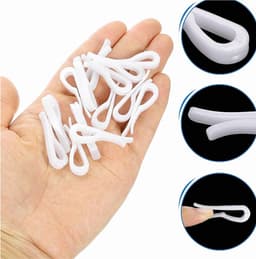 U-vormige krokodillenclip - Wasknijpers voor kleding - Set van 30 - Wit — thumbnail 3