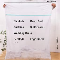 Livé® Extra Grote Waszak 90×110 cm – Ademend met Ritssluiting — thumbnail 4