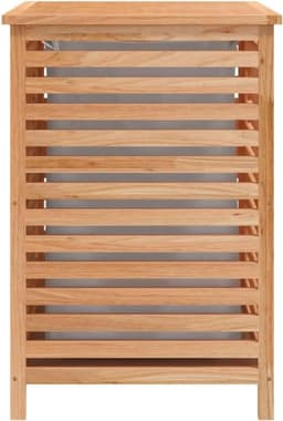 Houten Was Mande - Kleding Opberger - Slaapkamer Organisatie - Verwijderbare Binnenvoering - 45x45x65 cm - Walnoot — thumbnail 5
