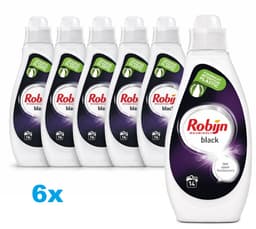 Robijn Black Vloeibaar Wasmiddel – 6 x 700 ml – Voor Zwarte & Donkere Was — thumbnail 2