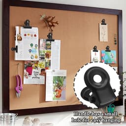 40 stuks kleine zwarte metalen bulldog clips 1,78 cm voor kantoor en knutselen — thumbnail 4