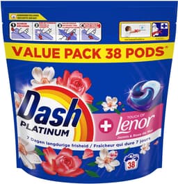Dash Platinum Wasmiddel Pods® - Jasmijn en Rose de May - 3 x 38 Wasbeurten — thumbnail 2