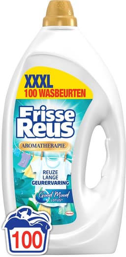 Frisse Reus Gel Lotus - Vloeibaar Wasmiddel - Witte Was - Frisse Geurbeleving - 100 Wasbeurten - Grootverpakking — thumbnail 2