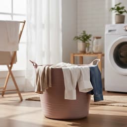 Excellent houseware flexibele wasmand - oudroze - 27 liter - kunststof - 42 x 40 x 35 cm — thumbnail 4