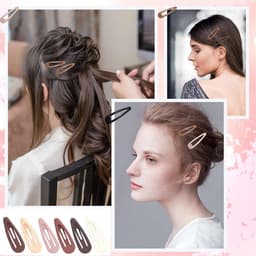 30 Stuks Grote Drukspeldjes voor Haar in Verschillende Kleuren - Metalen Haarclips — thumbnail 4