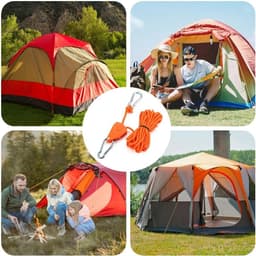 Allecto Plus - Guy ropes pakket van 4 stuks met verstelbare kabelspanner - 4 meter - Windbestendig - Reflecterende scheerlijnen - Geschikt voor tenten en zonnezeilen — thumbnail 5