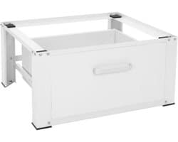 Thuys – Wasmachine Verhoger – Met Lade – Sokkel Met Laadcapaciteit tot 150 KG – Kast – Ombouw – 63 x 54 cm – Wit