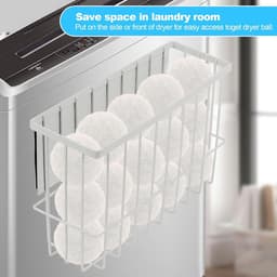Allecto Plus - Magnetisch Droogrek voor Wasmand - Wit - Wasdrogerrek voor het Drogen of Bewaren van Wasdozen - Sokken - Handdoeken — thumbnail 3