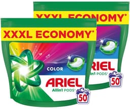 Ariel wasmiddel pods – Color All-in-1 | 100 wasbeurten — thumbnail 1