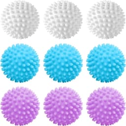 Allecto Plus - Herbruikbare Droogballen 9 stuks voor Wasmachine - Ideaal voor Wollige Was en Kleding Reiniging thuis - Natuurlijke Wasverzachter met Aromatherapie Effect — thumbnail 1