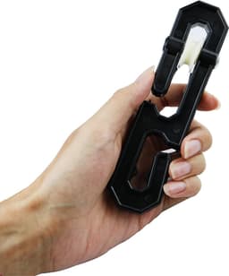 2-Pack waslijnspanners van kunststof voor waslijnklemmen. Voorkomt klitten en draaien van de waslijn. S-vormige waslijnspanner voor lange en zware waslijnen - Zwart. — thumbnail 5