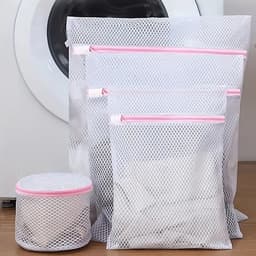 DW4Trading Polyester Waszakken met Rits Set van 4 Stuks - Bescherming Voor Kleding en Lingerie — thumbnail 1
