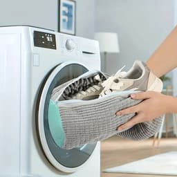 DW4Trading 2-delige Waszak Voor Schoenen met Rits in De Wasmachine - 16x36 cm — thumbnail 2