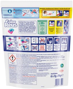 Witte Reus Wasmiddelcapsules 3+1 Power Caps Kleur - 4 x 65 beurten - Voordeelverpakking — thumbnail 2