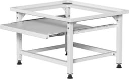 Wasmachine Verhoger - Wasmachine opbouwmeubel - Wasmachine Sokkel - 150 kg belastbaar - 63x54x42cm - Wit — thumbnail 1