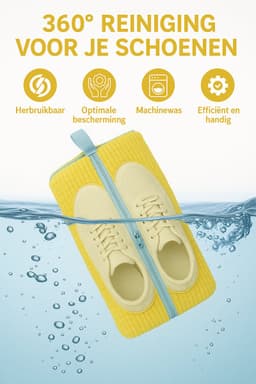 Sneaker waszak 2 stuks - Schoenwaszakken - Met Rits - Sportschoenen - Sneakers - Wassen - Schoenenwaszak - Wasmachine Wasnet voor Schoenen en Sneakers - set van 2 Bescherming - Duurzaam — thumbnail 4