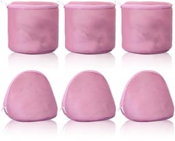 BH Waszakken - Mesh Delicates Zakken - Ondergoedbeschermer met Rits - Voor Wasmachine & Reizen - Voor Vrouwen & Studenten - Roze - 30x25 cm - 6 Stuks — thumbnail 1
