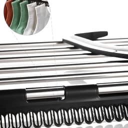 Inklapbaar Wasrek voor Balkon, Radiator en Meer met Anti-Slip en Verstelbare Haken — thumbnail 2