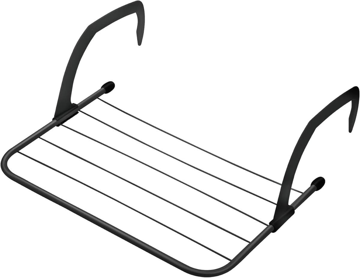 Radiator Drying Rack Foldable Balcony Drying Rack 3 m Length 50 x 33 x 16 cm Painted Steel — afbeelding 1