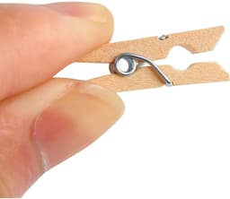 TOVBMUP 100 stuks wasknijpers - houten wasknijpers - milieuvriendelijk - 35mm wasknijpers - herbruikbaar - Geschikt voor woningdecoratie en fotodecoratie — thumbnail 3
