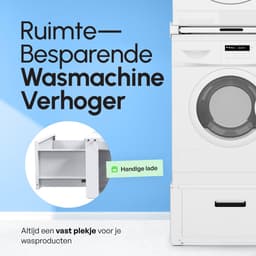 Bodo® Verhoger met Tussenstuk – Stapelkit voor Wasmachine en Droger — thumbnail 4
