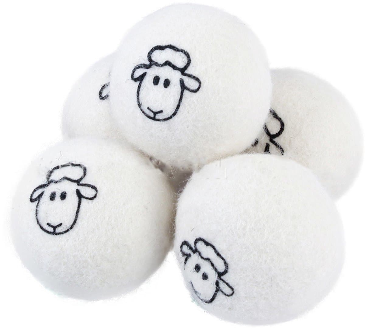 6 stuk(s) XL Drogerballen(7cm) - Droogballen van 100% schapenwol - Verkorte droogtijd - Energiebesparende wasbollen - Herbruikbare wasdrogerballen — afbeelding 1