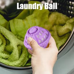 1 Stuk Wasmachine Wasballen - Niet Wasmiddel Droger Wasballen, Anti- Home Schoonmaakbenodigdheden Voor Gezinnen, Studenten, Vakantie, Reizen RV — thumbnail 2