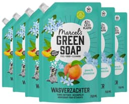 Marcel's Green Soap Wasverzachter Navulling - Perzik & Jasmijn - 6 x 750ml - 180 wasbeurten — thumbnail 2