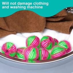 10 stuks haarballen voor wasmachines en drogers, wasballen vangen dierenharen en dierenvachten verwijderen dierenharen van kleding verwijderen haren van kleding — thumbnail 4