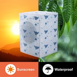 Wasmachinehoes - Stofkap voor Wasmachine - Wasmachineafdekking - Drogerhoes - Stofdicht Trommel Wasmachine Afdekking - Waterdichte Hoes voor Meeste Wasdrogers - Bescherming tegen Stof en Water - 65x75x85CM — thumbnail 5