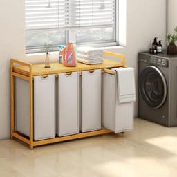 Equivera Wasmand 4 Vakken - Wasmand - Wassorteerder - Wasbox — thumbnail 2