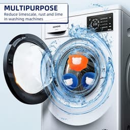 10-pack dierenhaarverwijderaar voor de was, wasmachine, droger, haarbalverwijderaar (oranje + blauw) — thumbnail 4