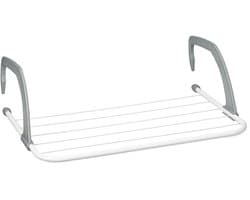 hangdroogrek - 3 m drooglengte - 16 x 52 cm - radiator - balkon - wit — afbeelding 1