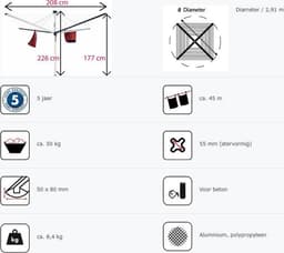 Blome Droogmolen Duomatic 45 - Violet — thumbnail 4