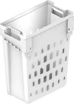 Eleganca uitneembare wasmand - 50L - wit - hoge kwaliteit kunststof - eenvoudig te monteren - met bevestigingsmateriaal — thumbnail 3