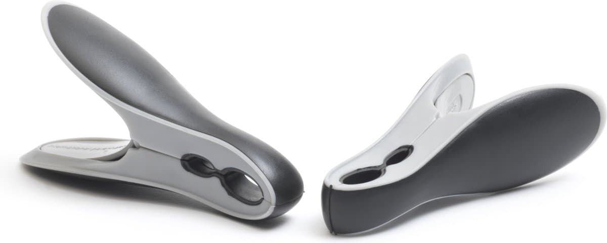 Brabantia Wasknijpers - Kunststof - 8 stuks - Black/Grey — afbeelding 1