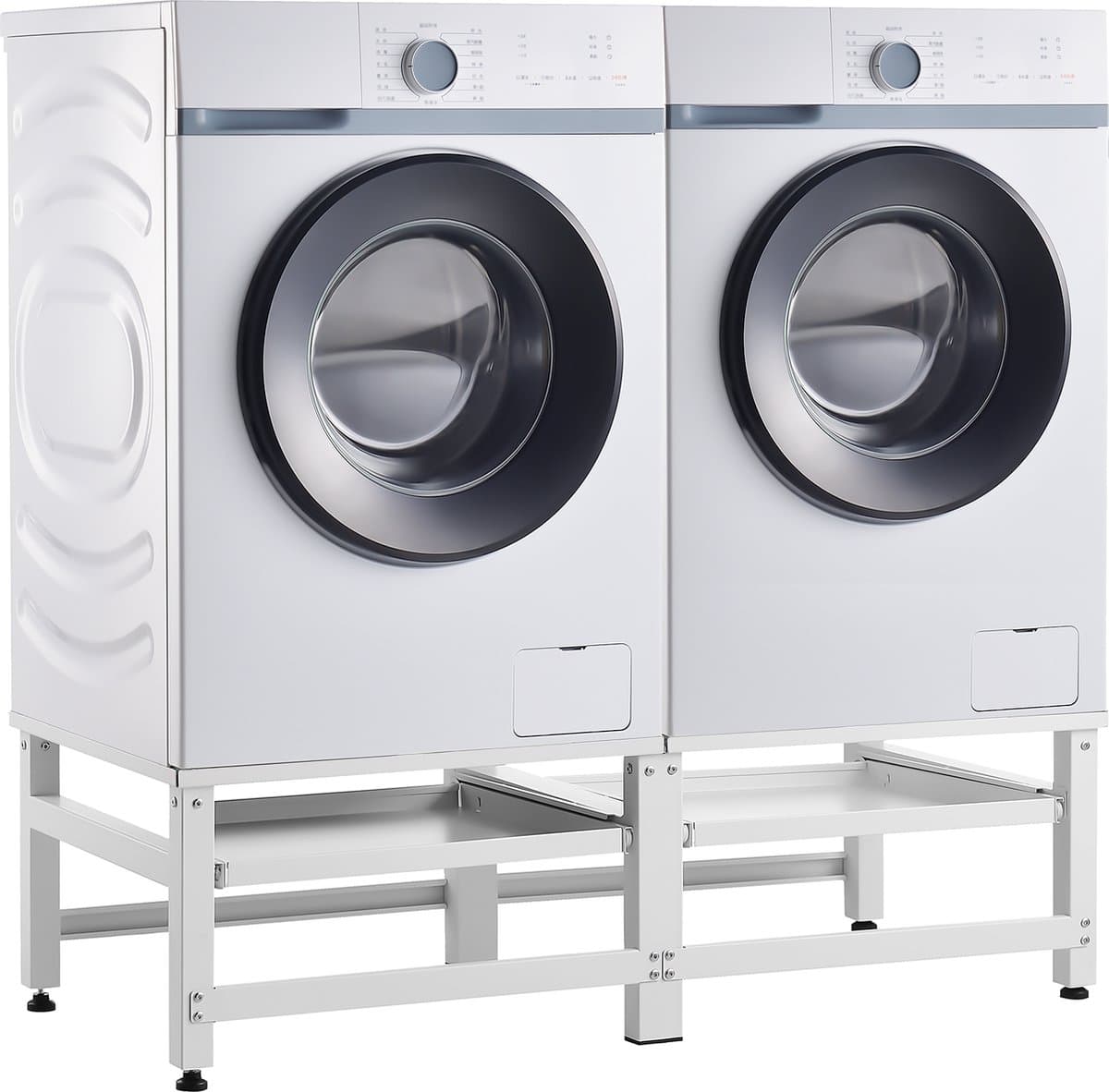 Wasmachine sokkel dubbel Bothel verhoger met planken — afbeelding 1